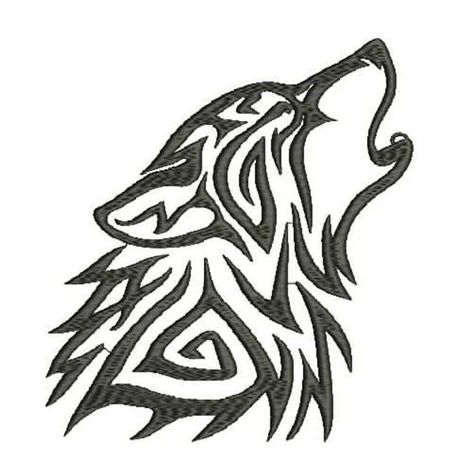 Celtic Wolf Design, Celtic Designs Tattoo, Celtic Wolf Tattoo, Wolf Embroidery, Celtic Tattoos For Men, Norse Wolf, Fenrir Tattoo, Celtic Animals, Celtic Wolf