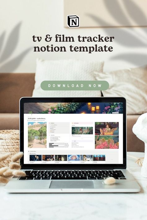 flix fix: tv & film notion template 📺🍿 Notion Setup, Journal Log, Organizing Tools, Notion Inspo, Notion Ideas, Movie Journal, Template Notion, Planner Aesthetic, Notion Templates