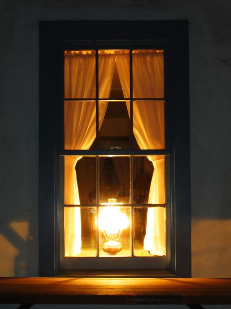 Night Light (via flickr by magarell) Night Window, Through A Window, Window Candles, Art Of Manliness, Casas Coloniales, Simple Room, Beautiful Windows, Window Light, Street Lamp