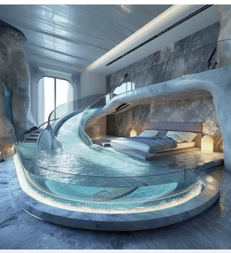 Luxury Kids Bedroom, Cool Bedrooms, Amazing Bedroom Designs, Cool Room Designs, Indoor Swimming Pool, Dream Bedroom Inspiration, Dream Bedrooms, Dream Life House, Cool Room