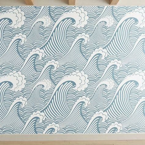 Decor All New Arrivals | Pottery Barn Teen Dorm Wishlist, Wallpaper Decals, New Bedding, Japanese Waves, Vinyl Wall Art, Room Accessories, Pottery Barn Teen, Renter Friendly, Stick Wallpaper