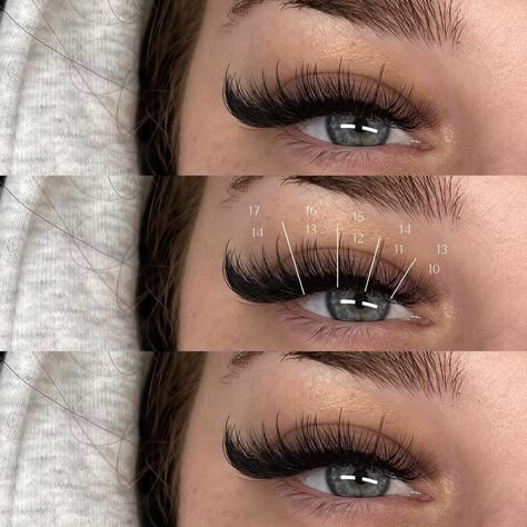 Wispy Volume set ♥︎ Swipe for lash map and save for later! Stunning set by @veyatelierbeauty using our 6D Pro-Point premades. Shop ➡️ onevsalonpro.com ㅤ #onevsalompro #lashgirl #lashboss #lashgoals #lashextensions #volumelashes #lashsupplies #longlashes #lashingallday #lashlashlash #lashlife #lashstylist #lashtech #lashlove #lashes #lash #fluffylashes #megavolume #lashmap #lashtechtips #lashtips #wispyvolume #wispylashes #volumelashes Wispy Set Lash Map, Wispy Volume Lash Extensions Map, Volume Lash Mapping, Wispy Volume Set, Light Volume Lashes, Lashes Map, Wispy Lash Map, Applying Lashes, Wispy Volume