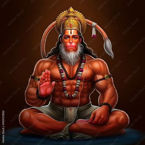 Suvarchala Hanuman, Hanuman Pictures Hd, Lord Anjaneya Hd Wallpaper, Hanumanji Art, New Hanuman Photos, 3d Hanuman Pic, Lord Hanuman Art, Ramayana Art, Hanuman Pic