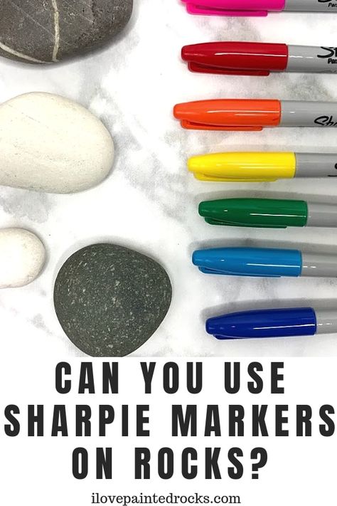 Rock Painting Supplies, Paint Pens For Rocks, Drawing Rocks, Sharpie Drawings, Sharpie Crafts, Rock Painting Tutorial, Sharpie Markers, Painted Rocks Craft, Sharpie Art