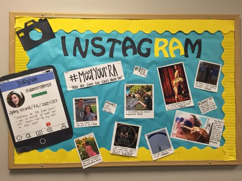 My meet your RA bulletin board for my hall!! #RA #reslife #college Meet Your Ra Bulletin Board, Meet Your Ra, Dorm Bulletin Boards, Resident Assistant Bulletin Boards, Mindset Bulletin Board, Kindness Bulletin Board, College Bulletin Boards, Work Bulletin Boards, Interactive Bulletin Boards