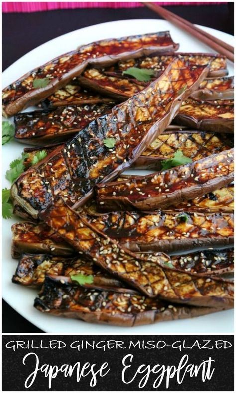 The flavors are an obvious match made in heaven and the Japanese eggplant makes a perfect canvas to soak them up. This side is perfect for entertaining, as it is easy to make a big platter in no time. It is a simple dish, but this grilled ginger miso-glazed Japanese eggplant has amazing flavor. Glazed Eggplant, Japanese Eggplant, Pantry Recipe, Ginger Miso, Eggplant Recipe, Miso Glaze, Eggplant Dishes, Grilled Eggplant, Recipe Blog