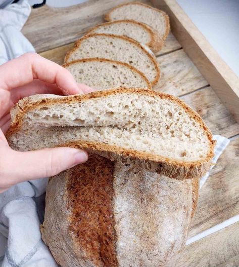 Gluten-Free Dutch Oven Bread Buckwheat Flour Recipes, Gluten Free Sourdough Bread, Buckwheat Bread, Peasant Bread, Vegan Bread Recipe, Chewy Bread, Dutch Oven Bread, Pan Sin Gluten, Gluten Free Sourdough