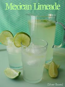 Silver Boxes: Mexican Limeade Mexican Limeade Recipe, Mandarin Salad, Banana Bran Muffins, Apple Crunch, Apple Streusel Muffins, Limeade Recipe, Lime Drinks, Apple Streusel, Too Much Sugar