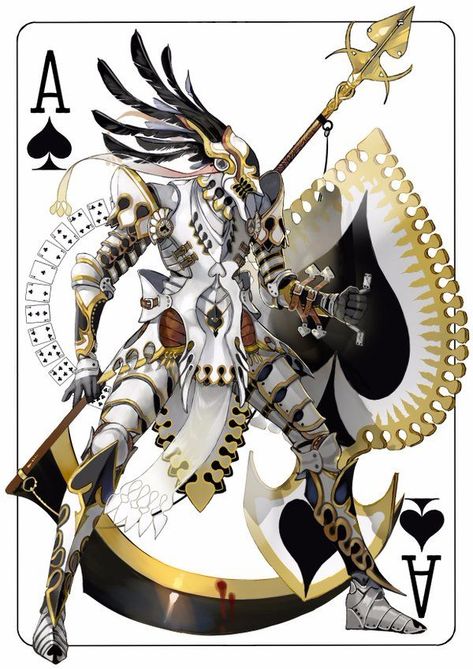 Knight of spades black