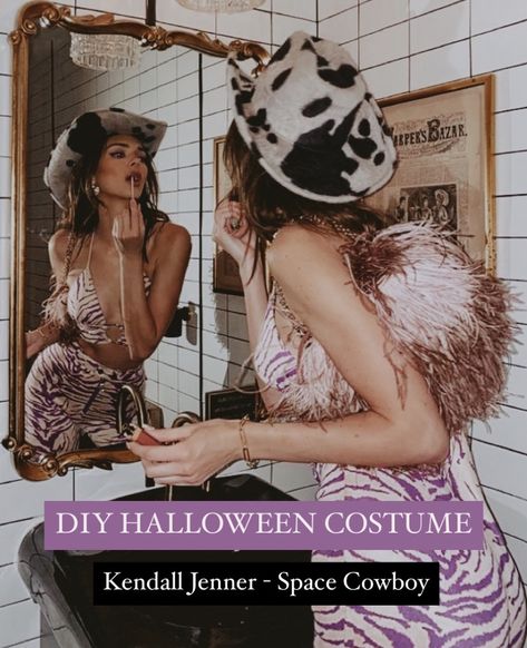 DIY HALLOWEEN COSTUME - Kendall Jenner’s take on Space Cowboy that she wore to a Western-themed party at SHOREbart in Santa Monica. http://liketk.it/2ZJWT #liketkit #LTKstyletip #LTKHalloween @liketoknow.it Coachella Party Outfit, Space Cowboy Costume, Bachelorette Cowgirl, Space Cowgirl Costume, Costume Cowgirl, Cowboy Halloween Costume, Cowgirl Halloween Costume, Cowboy Halloween, Outfit Cowgirl