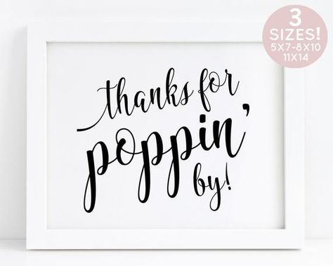 Popcorn Sign, Popcorn Bar Sign, Baby Shower Popcorn, Popcorn Wedding, Pop Baby Showers, Download Sign, Popcorn Bar, Favors Sign, Star Baby Showers