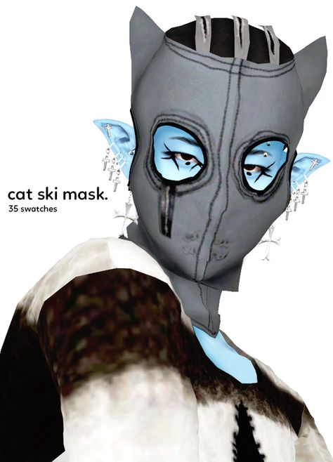 Sims 4 Mask Faces, Sims 4 Ski Mask, Sims 4 Mask Cc, Cat Ski Mask, Dog Mask, Cat Mask, Ski Mask, Ts4 Cc, Sims Mods