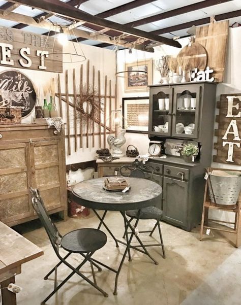 My Tips to Starting Your Own Antique Booth | Bless This Nest Antique Booth Walls, Ideas For Antique Booth, Booth Walls, Vintage Market Booth, Antique Store Displays, Vintage Booth Display, Flea Market Booth, Antique Mall Booth, Antique Booth Displays