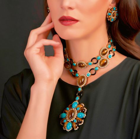 Veschetti Jewelry, Luxury Jewelry, Statement Necklace