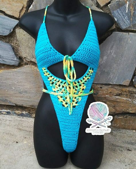 Crochet Monokini, Pool Shoot, Crochet Swimsuit, Creation Station, Crochet Swimwear, Crochet Clothing And Accessories, Crochet Dresses, Crochet Diy, Diy Crochet Projects