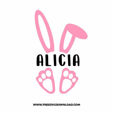 Bunny Svg Free Cricut, Bunny Svg Free, Crucit Ideas, Bunny Monogram Svg, Easter Cricut, Bunny Face Svg, Bunny Monogram, Cricut Templates, Cricut Decals