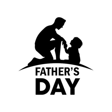 Father's day logo design | Premium Vector #Freepik #vector #father-silhouette #fathers-day #fathers-day-dad #dad Day Logo Design, Day Logo, Logo Quotes, Happy Father's Day, A Father, Text Logo, Happy Father, Happy Fathers Day, Marketing Plan