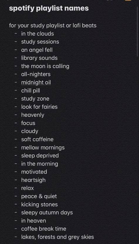 Things To Name Spotify Playlist, Playlist Names And Covers, Playlist Names For Spotify, Apple Music Playlist Names Aesthetic, Name For Playlist Ideas, Spotify Playlist Inspo Aesthetic, How To Make Spotify Aesthetic, Spotify Playlist Aesthetic Names, Good Names For Playlists