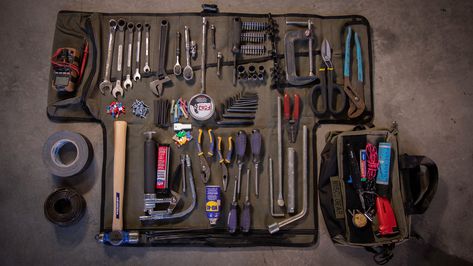 Overland Gear, Cj Jeep, 2013 Toyota Tundra, Truck Tools, Bug Out Vehicle, Tool Storage Diy, Travel Tools, Tool Roll, Overland Vehicles