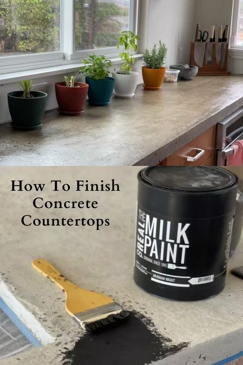 Sealing Concrete Countertops, Faux Concrete Countertops, Poured Concrete Counters, Black Concrete Countertops, Stained Concrete Countertops, Making Concrete Countertops, Quotes About Dads, Cement Countertops, Concrete Countertops Outdoor Kitchen