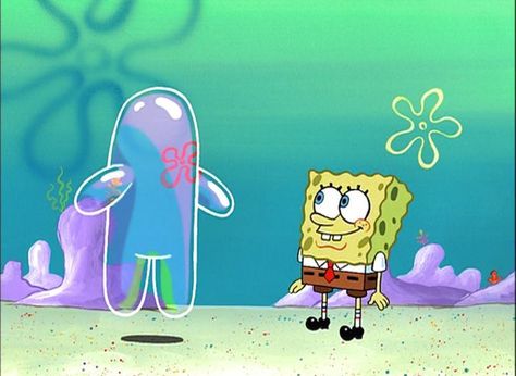 Spongebob Screenshots, Spongebob Aesthetic, Bubble Buddy, Bob Sponge, Spongebob Stuff, Bubble Boy, Spongebob Pics, Spongebob Drawings, Spongebob Painting