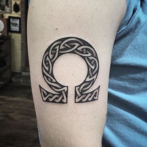 Celtic Omega Tattoo | Tattoo Ideas and Inspiration Omega Symbol Tattoo, Omega Tattoo, Nordic Tattoos, Omega Symbol, Lotus Tattoo Design, Symbol Tattoo, Nordic Tattoo, Inspiration Tattoos, Symbol Tattoos