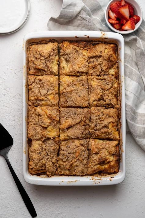 Sweet Casserole, Brioche French Toast Casserole, Protein French Toast, French Toast Casserole Recipe, Pumpkin French Toast Casserole, Healthy French Toast, Brioche French Toast, Protein Baking, French Toast Casserole Recipes