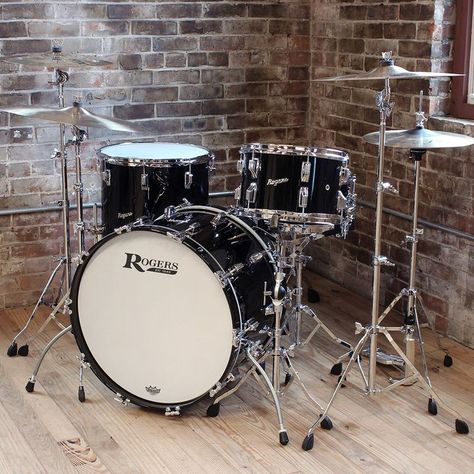 Rogers Drums, Drum Sets, Vintage Drums, Drummers, Drum Set, Music Stuff, Percussion, Drums, Original Designs