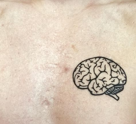 Minimalist Brain Tattoo, Tiny Brain Tattoo, Small Brain Tattoo, Brain Tattoo Minimalist, Anatomical Brain Tattoo, Brain Tattoo Design, Psychology Tattoo Minimalist, Brain Minimalist, Brain Tattoo Ideas