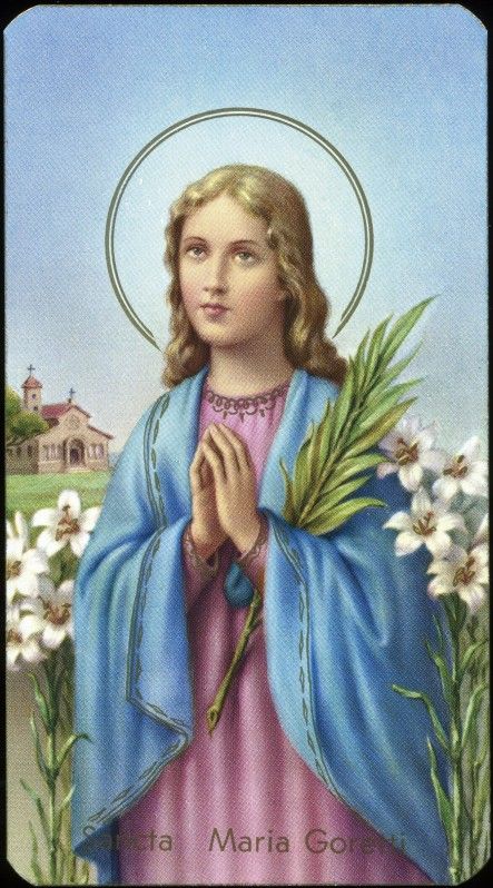 St Maria Goretti, Catholic Devotions, San Juan Pablo Ii, Maria Goretti, St Maria, Italian Girl, The Saints, Religious Images, Santa Lucia