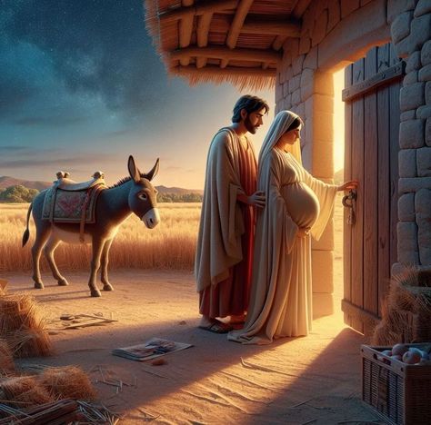 Christmas Jesus Pictures, Christmas Nativity Scene Display, Nativity Scene Pictures, Nativity Scene Display, Beautiful Christmas Scenes, Church Aesthetic, Jesus And Mary, Bible Prints, Jesus Christ Artwork