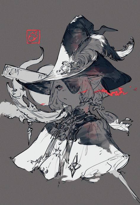 Black Mage, 캐릭터 드로잉, Arte Sketchbook, Wow Art, 판타지 아트, 영감을 주는 캐릭터, Sketchbook Art Inspiration, Anime Sketch, Crete