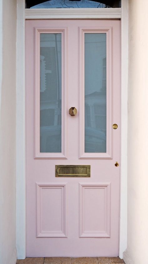 The Best Pink Paint Colours To Decorate With At Home — MELANIE LISSACK INTERIORS Best Pink Paint, White Victorian House, Pink Painted Walls, Valspar Colors, Pink Front Door, Pink Paint Colors, Best Interior Paint, Front Door Paint Colors, Paint Your House