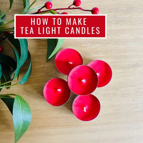 How To Make Tea Light Candles #tealightcandlemaking #candlemakingtutorials #tealights How To Make Tea Light Candles, Diy Tea Light Candles, Candle Making Tutorial, Wooden Wick Candles, Candle Making Supplies, Tea Diy, Coffee Candle, Tea Candles, Candles For Sale