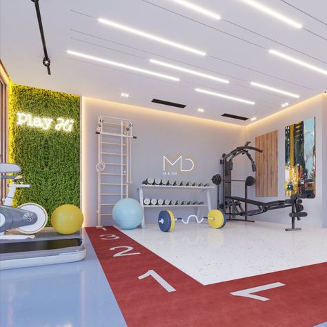 Physiotherapy Room Decor, Physiotherapy Room, Massage Room Design, Dream Home Gym, Small Home Gym, Mini Gym, Medical Office Design, Physiotherapy Clinic, Gym Room At Home