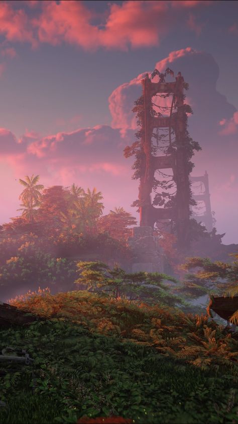 Horizon Forbidden West Scenery, Horizon Forbidden West Landscape, Horizon Zero Dawn Aesthetic, Horizon Forbidden West Wallpaper, Horizon Aesthetic, Horizon Zero Dawn Wallpaper, Horizon Art, Horizon Forbidden West, Forbidden West