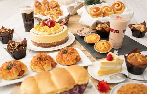 85°C Bakery Cafe Restaurant Order, Bakery Cafe, Fresh Bread, Recipe Collection, Coffee Cake, Bread Baking, Mini Cheesecake, Bread Recipes, Order Online