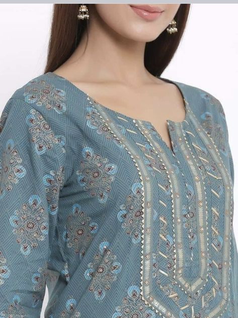 Printed Top Design, Kurta With Skirt, Kurta With Sharara, Churidar Neck Designs, New Kurti Designs, Kurta Patterns, Latest Kurti, Latest Dress Design, Simple Kurta Designs