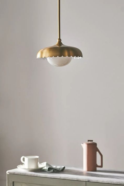 Close To Ceiling Kitchen Lights, Flush Mount Kitchen Island Lighting, Soft Pendant Light, Bell Shaped Pendant Light, Brass And Glass Pendant Light Kitchen, Vintage Looking Chandelier, French Country Kitchen Pendant Lights, Globe Light Chandelier, Cottage Core Pendant Light