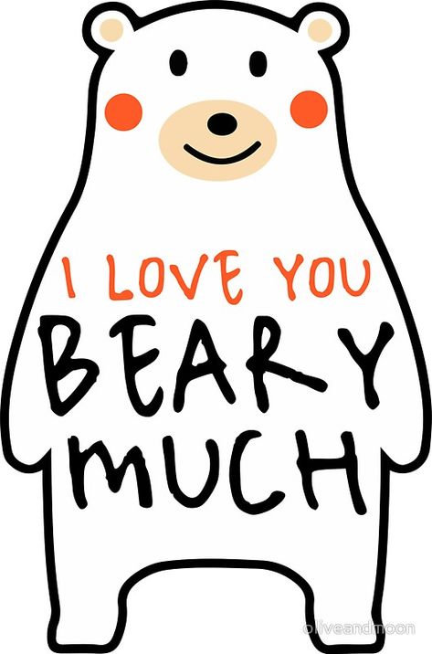 I Love You Beary Much | bear, bears, hug, love, polar bear, grizzly bear, cute, vector, hearts, heart, cuteness, valentine, valentines day, pun, funny, card, valentines card, romantic, cute, adorable, kawaii, minimal, tumblr, Bullet+Journal, Planner, Trending, Sticker, Stickers, Quote, Quotes, Typography, Top+Selling, Simple, Lettering, Illustration, Drawing I Love You Cute Illustration, I Love You Beary Much, I Love You Like, I Love You Stickers, Bear Hug Quotes, Cheesy Valentines Cards, Cheesy Valentines, Cute Valentines Day Quotes, Valentines Bear