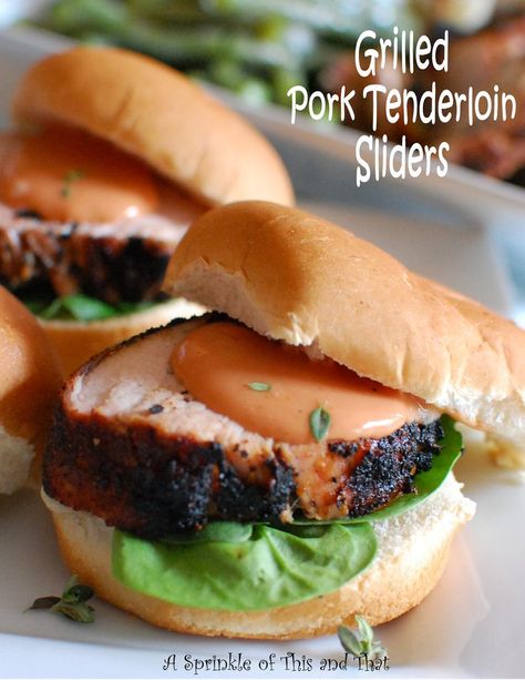 Sauce For Pork Tenderloin, Pork Tenderloin Sliders, Recipe For Pork Tenderloin, Tenderloin Sliders, Pork Sliders Recipes, Baked Pork Loin, Fried Pork Tenderloin, Recipe For Pork, Pork Tenderloin Sandwich