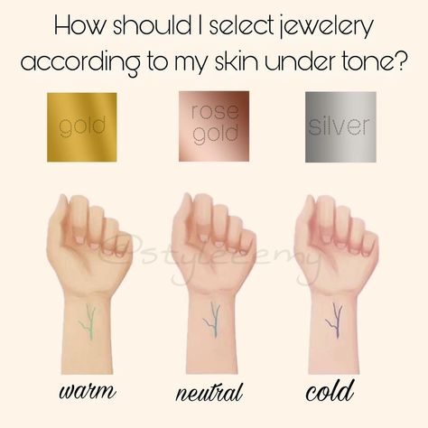 stylemy |stil danışmanı | Which jewelry color suits you according to your skin undertone? Why do some color jewelery not suit everyone? Does the visual show you… | Instagram Warm Skin Tone Colors, What Colours Suit Me, Rectangle Body Shape Outfits, Neutral Skin, Glasses For Face Shape, Neutral Skin Tone, Makeup Order, Skin Undertones, Colour Analysis