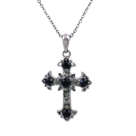 Cross Necklace Png, Necklace Png, Y2k Cross, Cross Charm Necklace, Stone Cross, Edgy Jewelry, Crystal Cross, Rhinestone Cross, Dope Jewelry