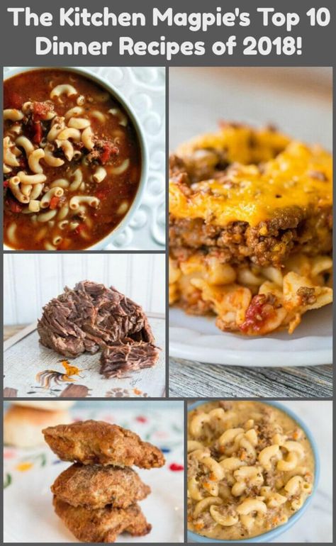 10 Dinner Recipes of 2018 Inexpensive Dinner Recipes, Group Recipes, Inexpensive Dinners, Easy Cheap Dinners, Popular Dinner Recipes, 10 Dinner, Best Dinner, Cheap Dinners, Supper Recipes