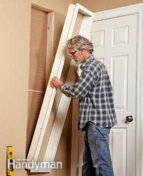 Photo 8: Install the cabinet Inspiration Bathroom, Remodel Inspiration, Intelligent Design, Minimalist Bathroom, Built In Shelves, Diy Home Improvement, Craftsman Style, Hidden Storage, Cool Stuff