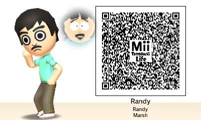 Randy Tomodachi Life Qr Codes South Park, Tomodatchi Characters Qr, Mii Characters Qr Codes, Tomadochi Life Qr Codes, Tomodachi Life Qr Codes Women, Mii Qr Codes Anime, Male Tomodachi Life Qr Codes, Cute Mii Qr Codes, Tomodachi Life Qr Codes Cute