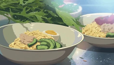 Yummy!!! Hot Ramen, Ramen Dishes, Anime Bento, The Garden Of Words, Garden Of Words, Anime Food, Foreign Language, Foreign Languages, Anime Gifts