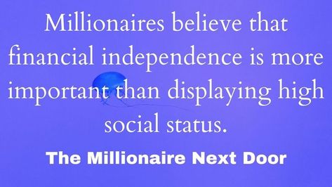 The Millionaire Next Door will change the way you perceive millionaires and how to become one. The number one rule is “You can’t become wealthier by trying to look one.” The Millionaire Next Door, Books For Young Adults, Millionaire Next Door, Door Quotes, Total Money Makeover, Money Makeover, Education Books, Books Pdf, Book Quote