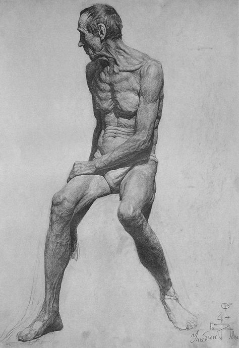 Seated male figure academic drawing. Master Drawing, Human Figure Drawing, Academic Art, Anatomy For Artists, Drawing Studies, White Drawing, Figure Sketching, Inspirational Artwork, Anatomy Drawing