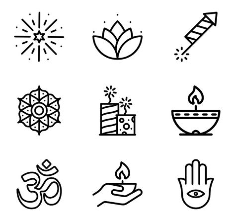 30 Diwali icons for personal and commercial use.   Special Lineal icons. Download for free at flaticon.com now! #Flaticon #freeicons #icons #diwali #webdesign Diwali Elements, Introvert Jokes, Diwali Vector, Diwali Drawing, Traditional Illustration, Hindu Symbols, Diwali Design, Fire Pattern, India Festival